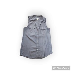 J.Crew Sleeveless Button Down Blouse Size 6